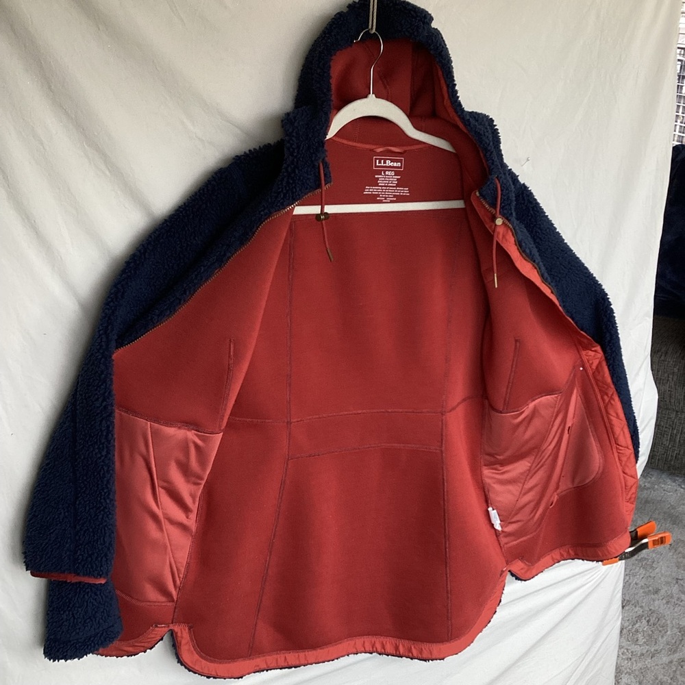LL bean Mountain pile fleece coat Sherpa Jacket - Picture 7 of 12